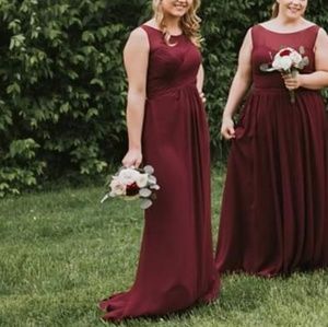 Burgundy Bridesmaid's Dress